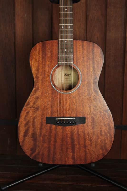 Cort AF510M Standard Series Mahogany Concert/Folk Open Pore Natural image 1