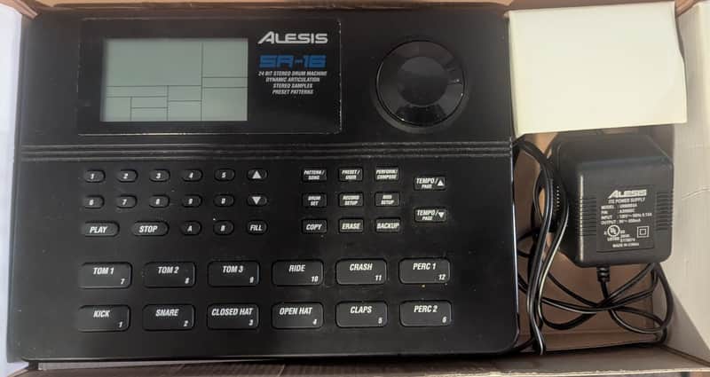 Alesis SR-16 Drum Machine 2010s - Black image 1