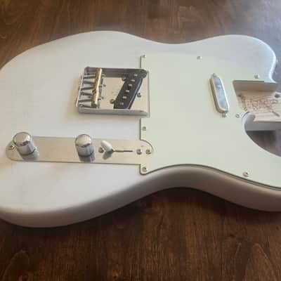 Warmoth Nitro Blonde Telecaster Body, Ash, Fully Loaded! 2020's - White Blonde image 2