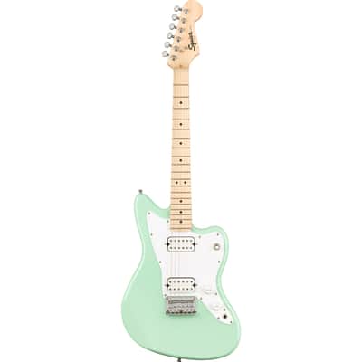 Squier Mini Jazzmaster HH Short-Scale Electric Guitar - Maple Fingerboard, Surf Green image 1