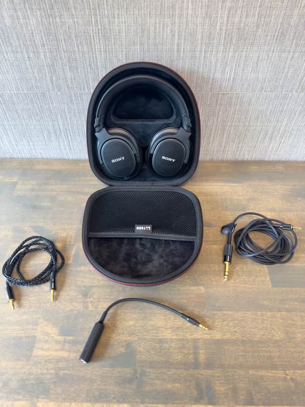 Sony MDR-MV1 Open Back Headphones - 24 Ohms 2023 - Present Black image 1