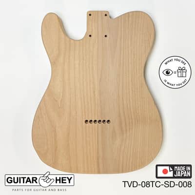 NEW Hosco JAPAN Unfinished Telecaster 62's Style Body, 2-piece - SANDED #008 image 2