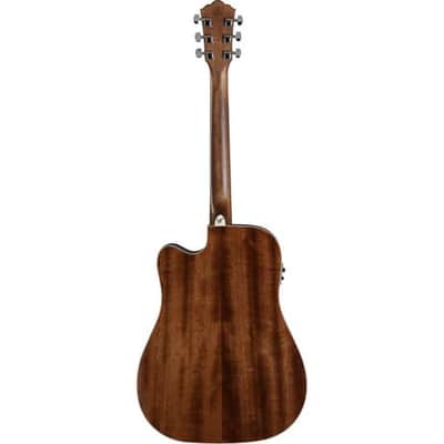 Washburn HF11SCE Folk Acoustic Electric Guitar Cutaway Natural image 5