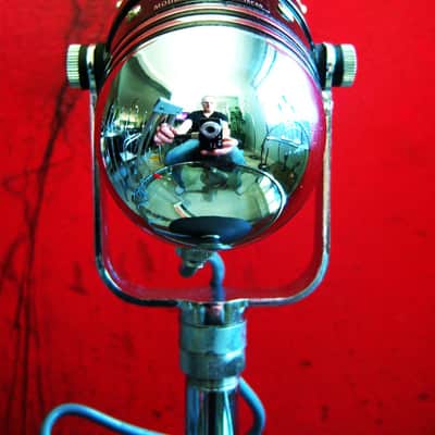 Vintage 1960's Fen-tone FM-18 crystal pill microphone High Z with cable & box Calrad Lafayette Olson image 4