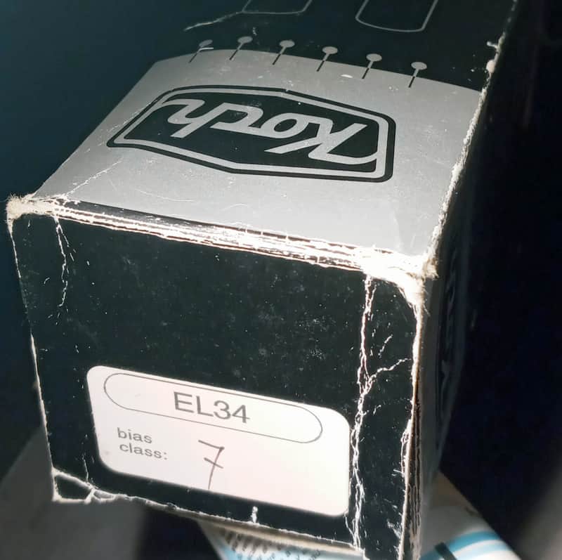 Koch Matched Pair Koch EL34 Vacuum Tubes (Russian Production late 90's to mid-2000's - glass image 1