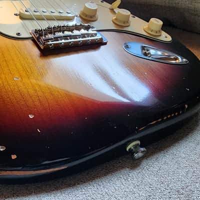 Johnston Custom Guitars '67 Strat 2025 - Relic Nitro Vintage Sunburst image 8