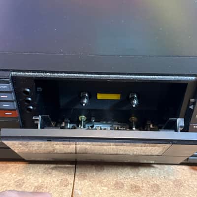 SANSUI D-W10 Twin Auto Reverse Cassette Deck Made in Japan Headphone Jack Black image 7