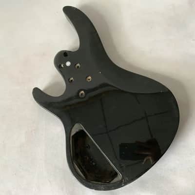 Black 4 String Electric Bass Basswood Body image 5
