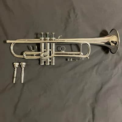 Jerome Callet New York Vintage c.1985 Silver Professional Trumpet in Excellent Condition image 5