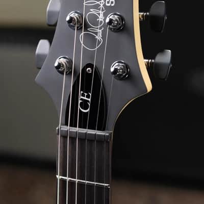 PRS SE CE 24 Standard Stoptail Satin Electric Guitar - Charcoal with Gig Bag image 7