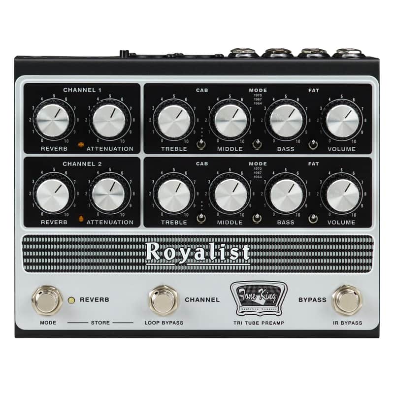 Tone King Royalist 2-Channel All-Tube Preamp Pedal w/ Cab and Amp Sim and IRs image 1