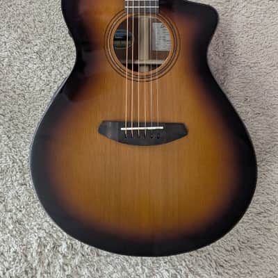 Breedlove Organic Solo Pro Concert CE Acoustic Electric Guitar w/Case, Edgeburst image 1