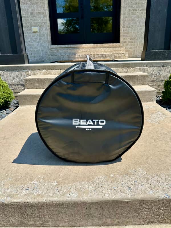 Beato Pro 1 - 14x20” Bass drum bag - grey webbing 2014 - Black with grey webbing image 1