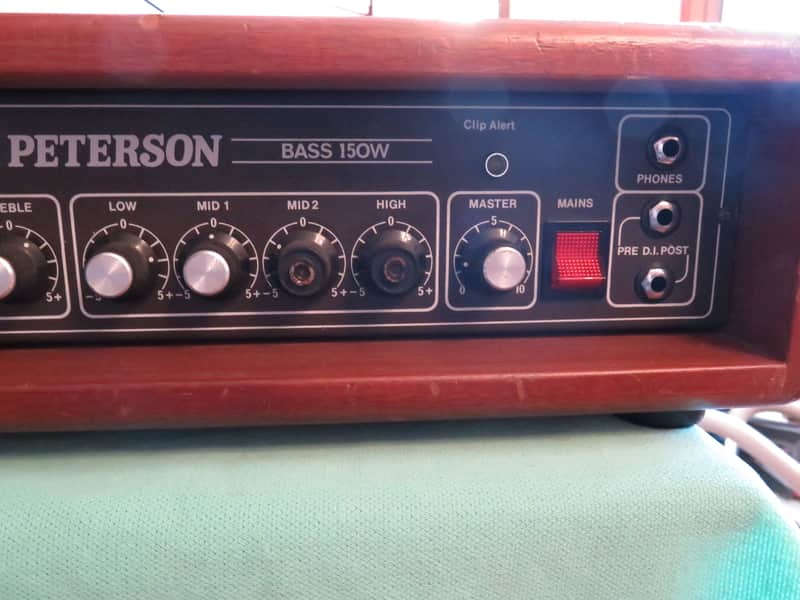 vintage UK 1990's Peterson bass amp head P-150 watts P150 jazz
