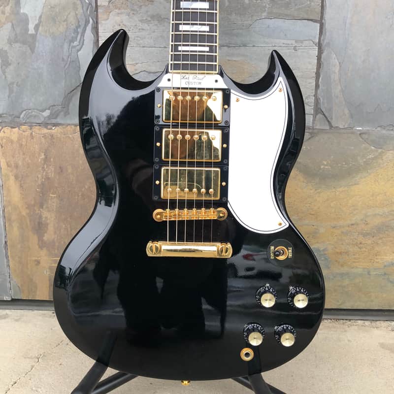 Used 2011 Gibson Les Paul SG Custom 3 Pickup Ebony with Case image 1