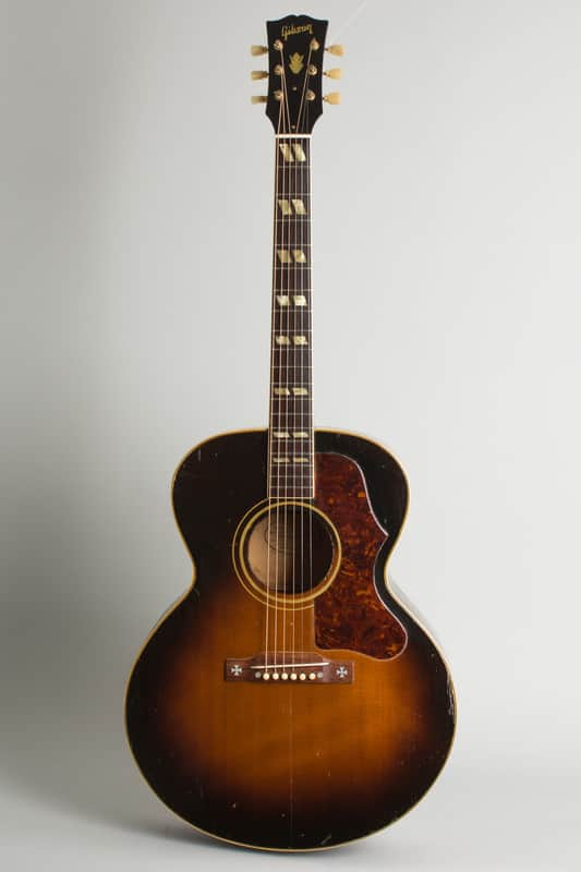Gibson  J-185 Flat Top Acoustic Guitar (1953), ser. #A-15391, original brown hard shell case. image 1