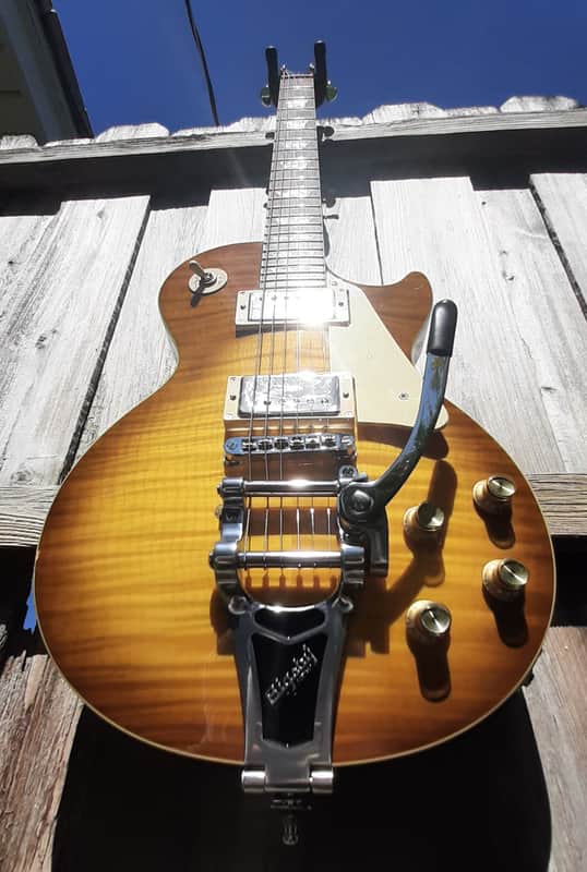 Epiphone Les Paul Standard Plus Top with Bigsby Completely Upgraded image 1