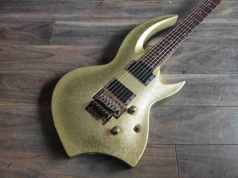 2000's Edwards Japan E-LK-100DK w/Floyd Rose & ESP Pickups (Gold Sparkle) image 1