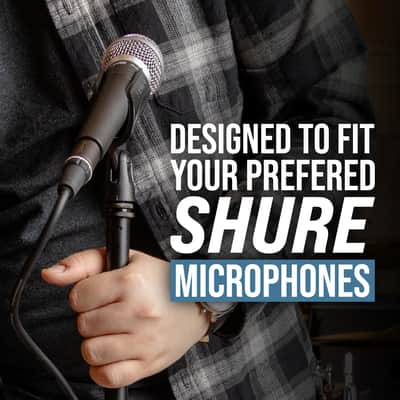 B-Stock Shure by Gator Round Base Mic Stand with Standard Height-Adjustable Twist Clutch and 12" Base; (SH-RBMICSTAND12) image 9