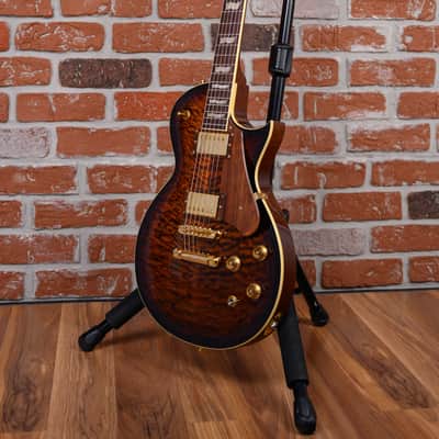 ESP Exhibition Limited Series EX16-26 Eclipse CTM Quilt Maple Top Tiger Eye Burst 2016 w/OHSC image 5