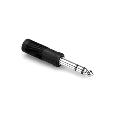 Hosa GPP-419 1/4" TS Mono Jack to 1/4" TRS Stereo Jack Adaptor image 1