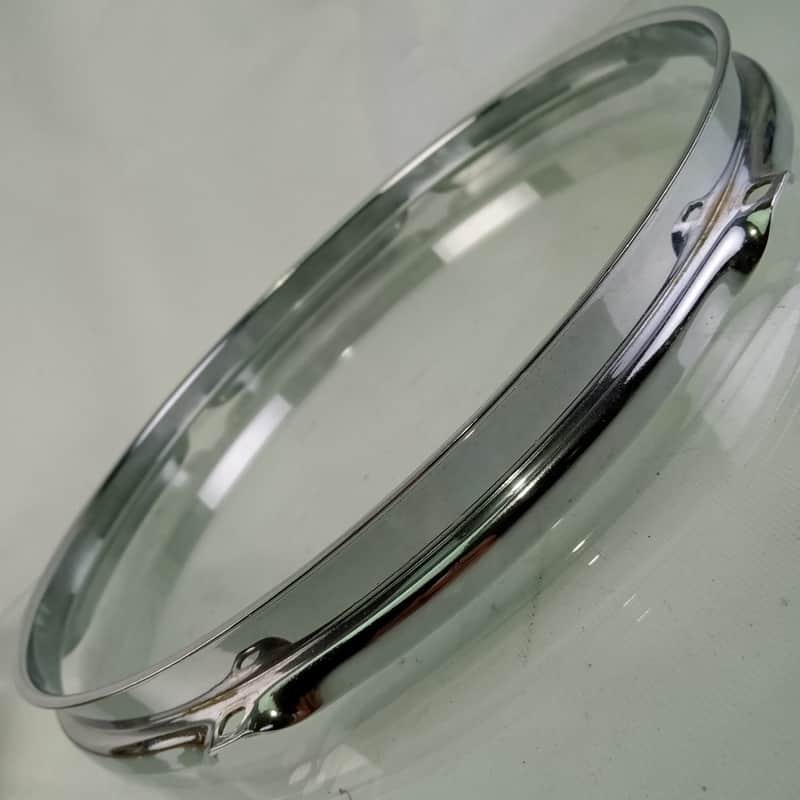Ludwig 12" 6Lug Chrome-BRASS Tom Drum Rim/Hoop Triple-Flange Vintage 50s COB image 1