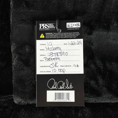 Used 2024 PRS McCarty Sunburst 10 Top w/case TSU25008 image 13