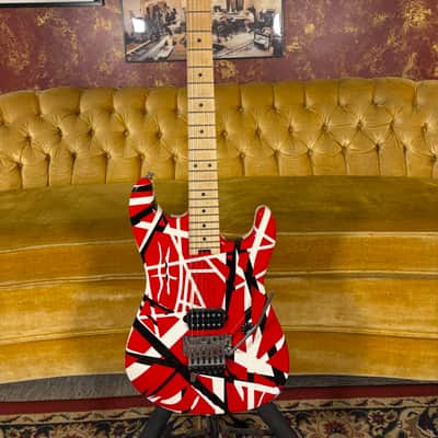 EVH Striped Series w/ Gator case - Red, White and Black image 4