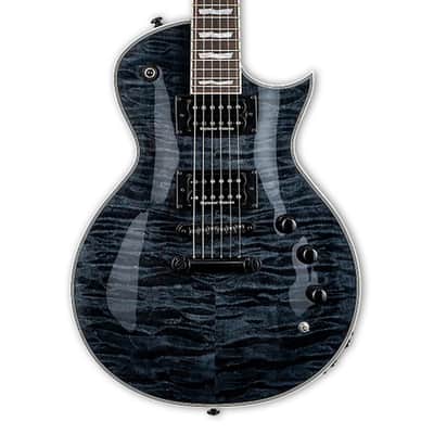 ESP LTD EC-1000 Electric Guitar w/Piezo - See Thru Black image 1