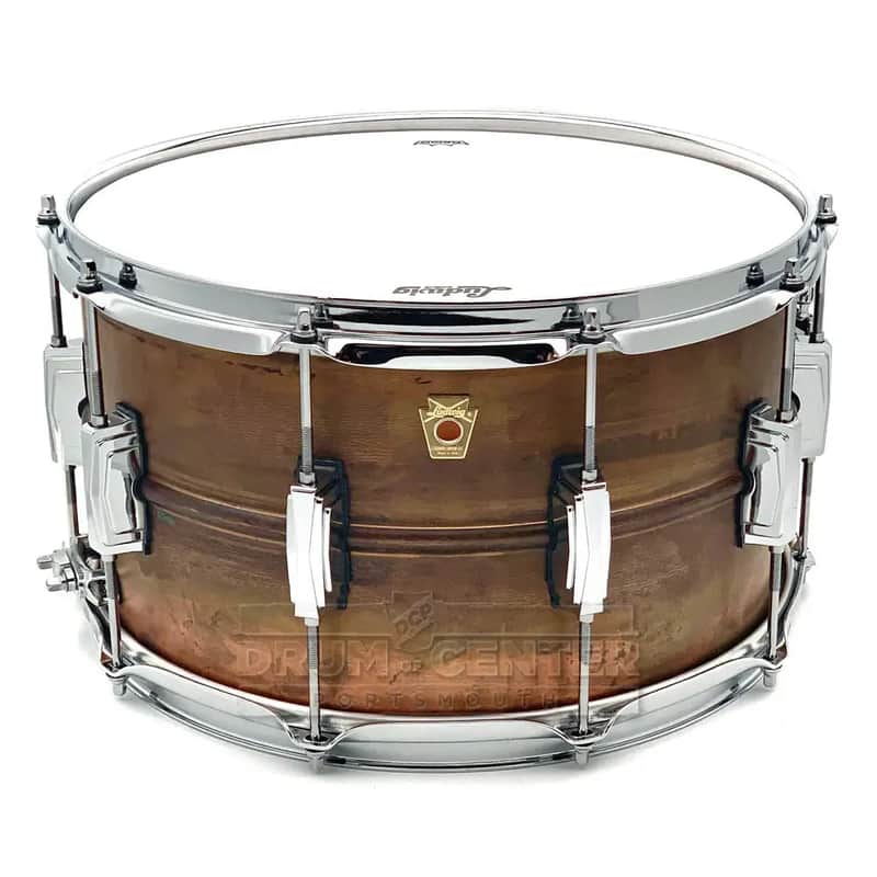 Ludwig LC608R Copper Phonic Snare Drum 14x8 Raw image 1