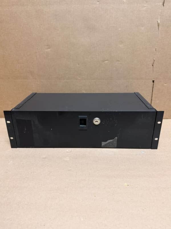 Unbranded 2U Rack Mount Drawer with Locking Key - Heavy-Duty Steel Studio Drive image 1
