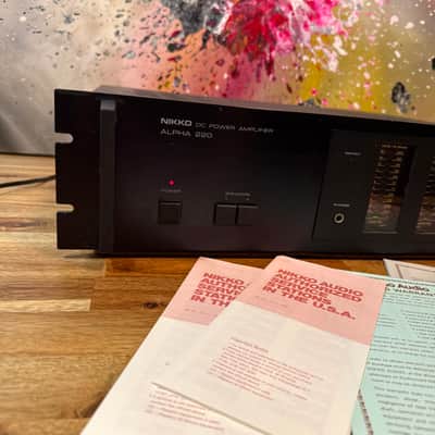 Nikko Dc Power Amplifier Alpha 20 Vintage Black Solid State 480w Warm Sounding image 2