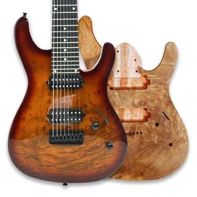8-String DIY Electric Guitar Kit - Poplar & Okoume image 2