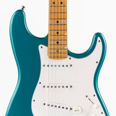 USED 1995 Fender American Standard Limited Edition Stratocaster Electric Guitar - Ocean Turquoise with Matching Headstock image 7