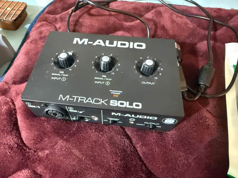 M-Audio M-Track Solo USB Audio Interface 2020 - Present - Black image 1