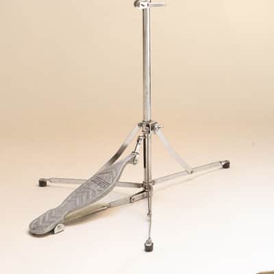 Gretsch Hi Hat Stand, Early Flat Base Version #4844, Original Clutch, Riveted Rubber Feet - 1961 to '63 / INSPECTED & TESTED image 4