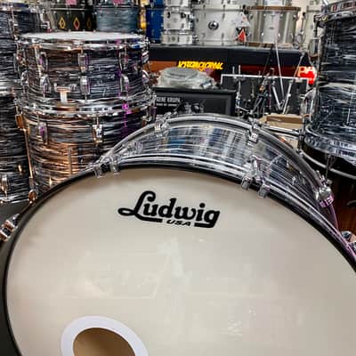 Ludwig Classic Maple - Vintage Black Oyster 26,13,14,16,18,14SD image 1