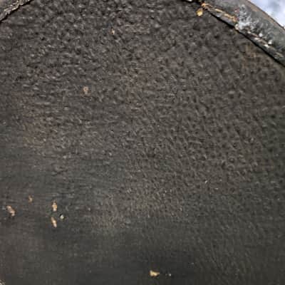 Vintage RARE 1950's Geib Black Pebble Tolex Purple Interior Soft Shell Acoustic Guitar Case image 2