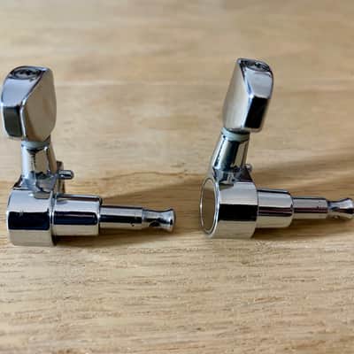 Tuning Heads (2) For Electric Guitars, In-Line Style, Right Handed (Chrome) image 8