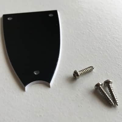 Epiphone 2-ply 3-Screw Short Non-Logo Scallop Top Truss Rod Cover for Guitar Bass image 2