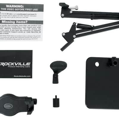 Rockville RCM PRO Recording Condenser Microphone+Desktop Boom Arm Mic Stand image 10