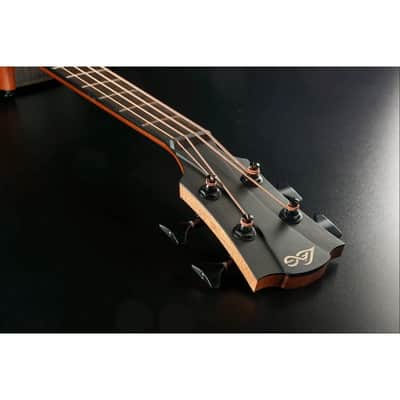 Lag SAUVAGE-BCE Sauvage Series Jumbo Cutaway Pale Brankowood Top Khaya Neck 4-String Acoustic-Electric Bass Guitar w/Gig Bag image 11
