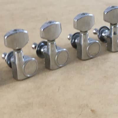 Vintage Genuine Fender Squier 2 Pin Mount Guitar Tuners Light Relic Drilled Post image 3
