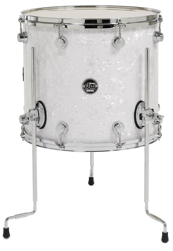 DW Performance Series 14X16 Floor Tom - White marine image 1