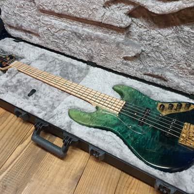 2018 Bacchus Exotic Wood Custom Woodline 517 Japan Handmade Series 5 String Bass image 1