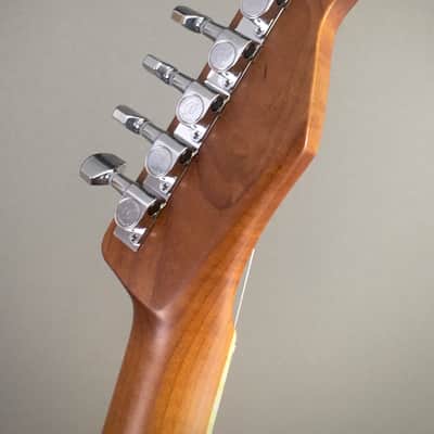 LEFTY! USACG Roasted Flame Maple Boutique Custom Guitar Telecaster Classic Sunburst Alder NOS Relic 7.6 lb HSC image 6