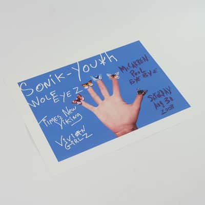 Sonic Youth "McCarren Pool Bye Bye" Poster 18"x24" Owned by Sonic Youth image 2