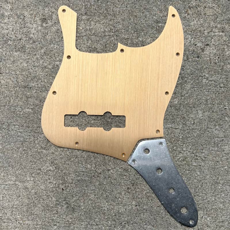 Fender Gold Anodized Aluminum Jazz Bass Pickguard - OEM Fender image 1