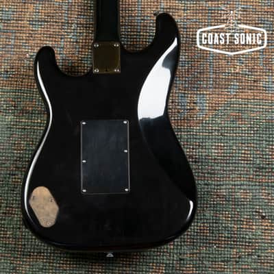 1985 Fender Boxer Series Stratocaster ST-555 All Black Made in Japan image 3