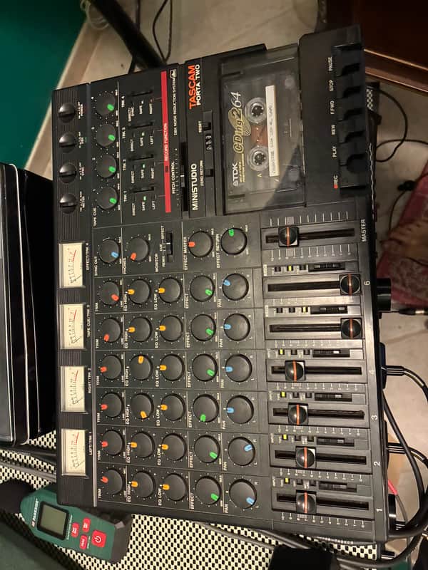 TASCAM Porta Two Ministudio 4-Track Cassette Recorder 1980s - Gray image 1